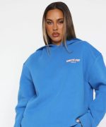 Blue White Fox Hoodie