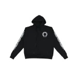 CH Floral Horseshoe Pullover Hoodie Black