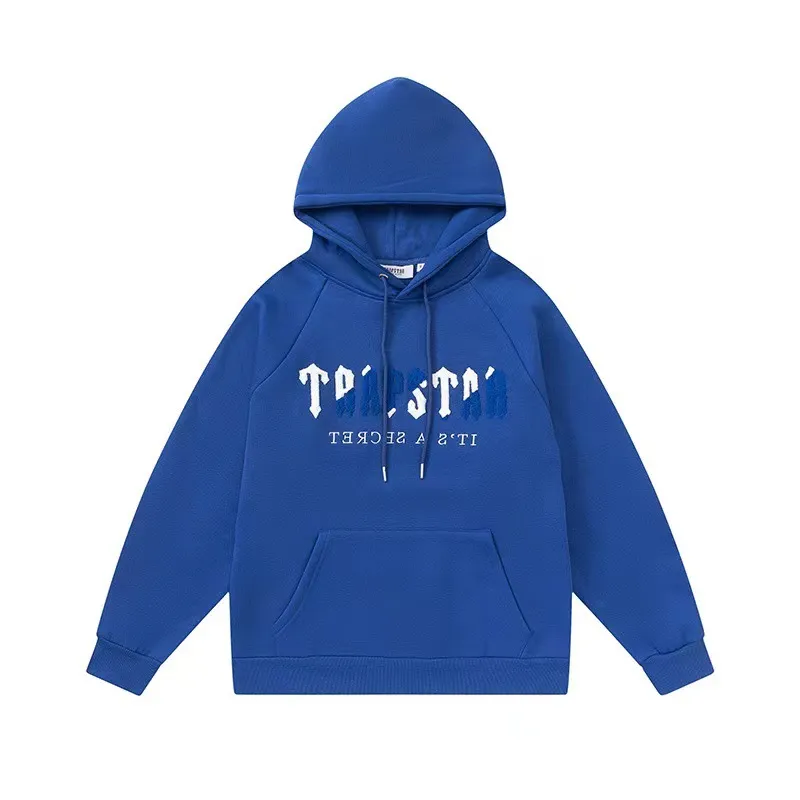Trapstar Blue Logo Blue Hoodie Trapstar Blue Logo Blue Hoodie