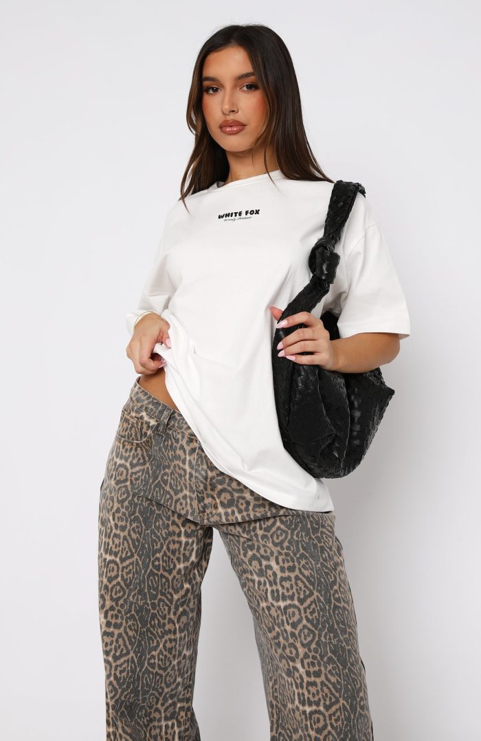 All I’ve Got White Fox Oversized Tee White