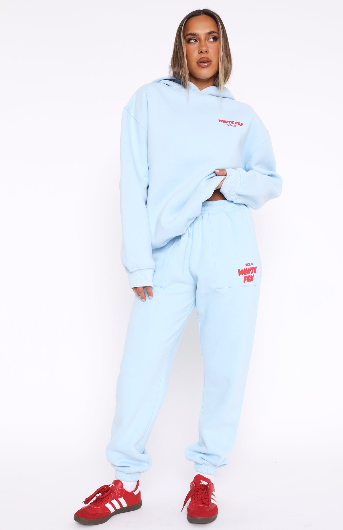 White Fox Sweatpants Banner