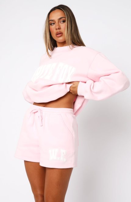 Decade Classics Varsity Lounge White Fox Shorts Posy