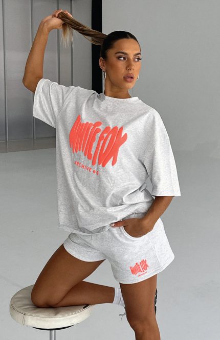 Archive 6.0 White Fox Oversized Tee Cloudburst
